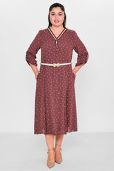 Gumanize - Plus Size Dress (GMZ2025-451-7617) - 8690200103087