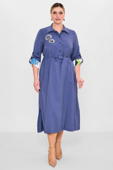 Ebberro - Plus Size Dress (EBR26Y11824BB) - 8690200107955