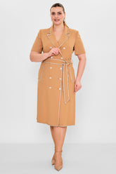 Kedma - Plus Size Dress (KDM26Y8-97931X) - 8690200119156
