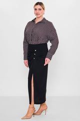 Laluce - Plus Size Skirt (L2.Y26.EK.2D91) - 8690200119699