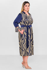 Ebberro - Plus Size Dress (EBR26Y56225BB) - 8690200127076
