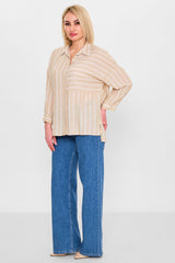 Revaro - Plus Size Shirt (RVR26YBB-4120) - 8690200127717