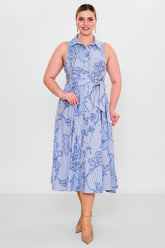 Laluce - Plus Size Dress (L2.Y26.ELB.2E654) - 8690200129971