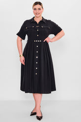 Laluce - Plus Size Dress (L2.Y26.ELB.2E661) - 8690200140532