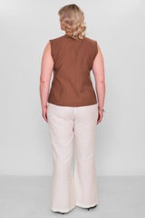 Fimore - Plus Size Waistcoat (FMR26Y8959-24) - 8690200141508
