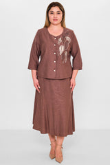 Gumanize - Plus Size Suit (GMZTK414-8118) - 8690200142499