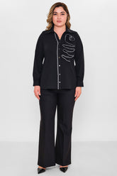 Ki̇fayet - Plus Size Shirt (KFY26Y18701-01) - 8690200144646
