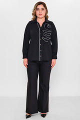 Ki̇fayet - Plus Size Shirt (KFY26Y18701-01) - 8690200144646