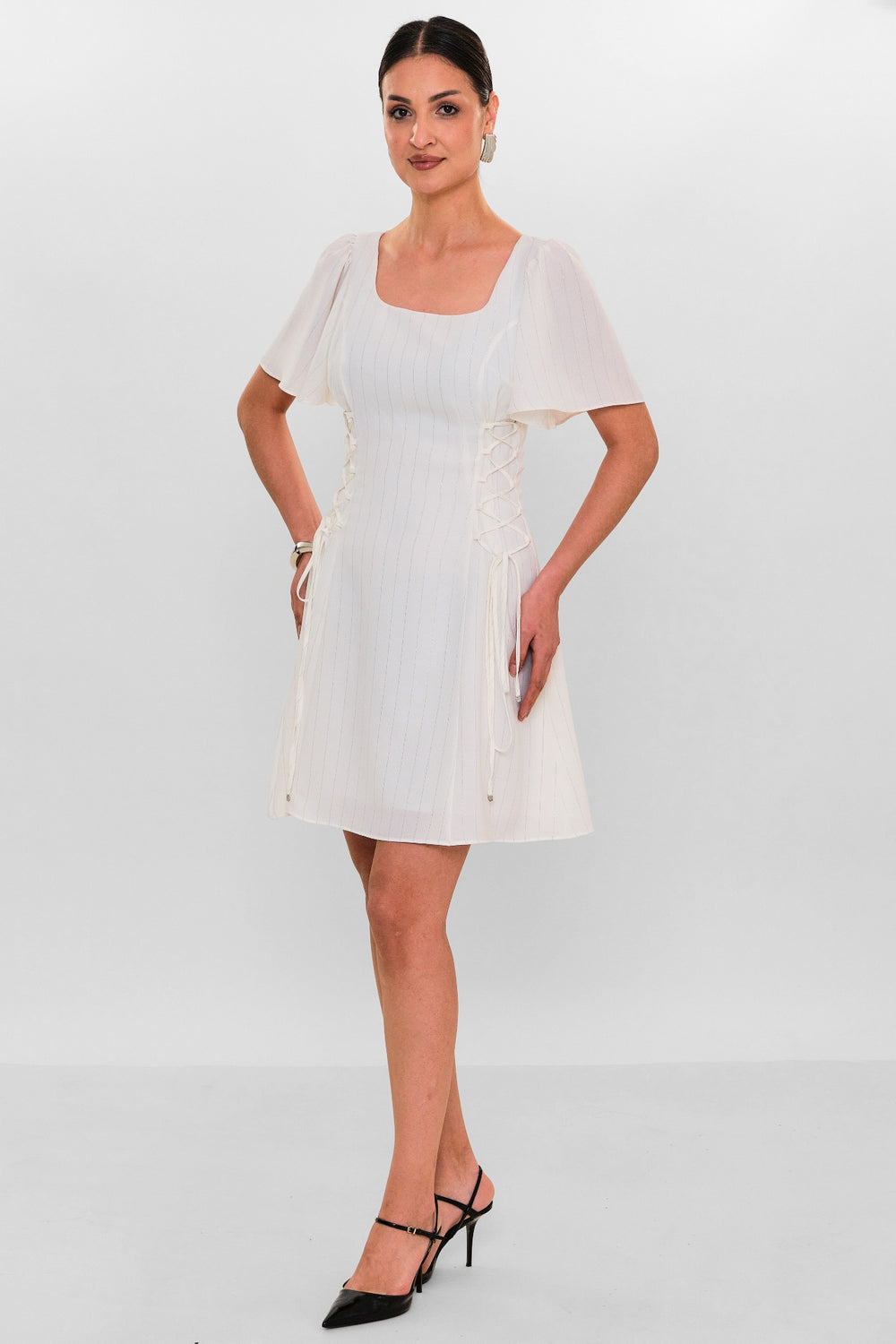 Greencountry - Plus Size Dress (GRC26Y5854-Y) - 8690200151361