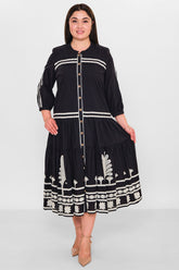 Gumanize - Plus Size Dress (GMZ2025-568-7551) - 8690200151859