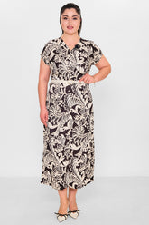 Dress port - Plus Size Dress (DSP26Y5711) - 8690200154454