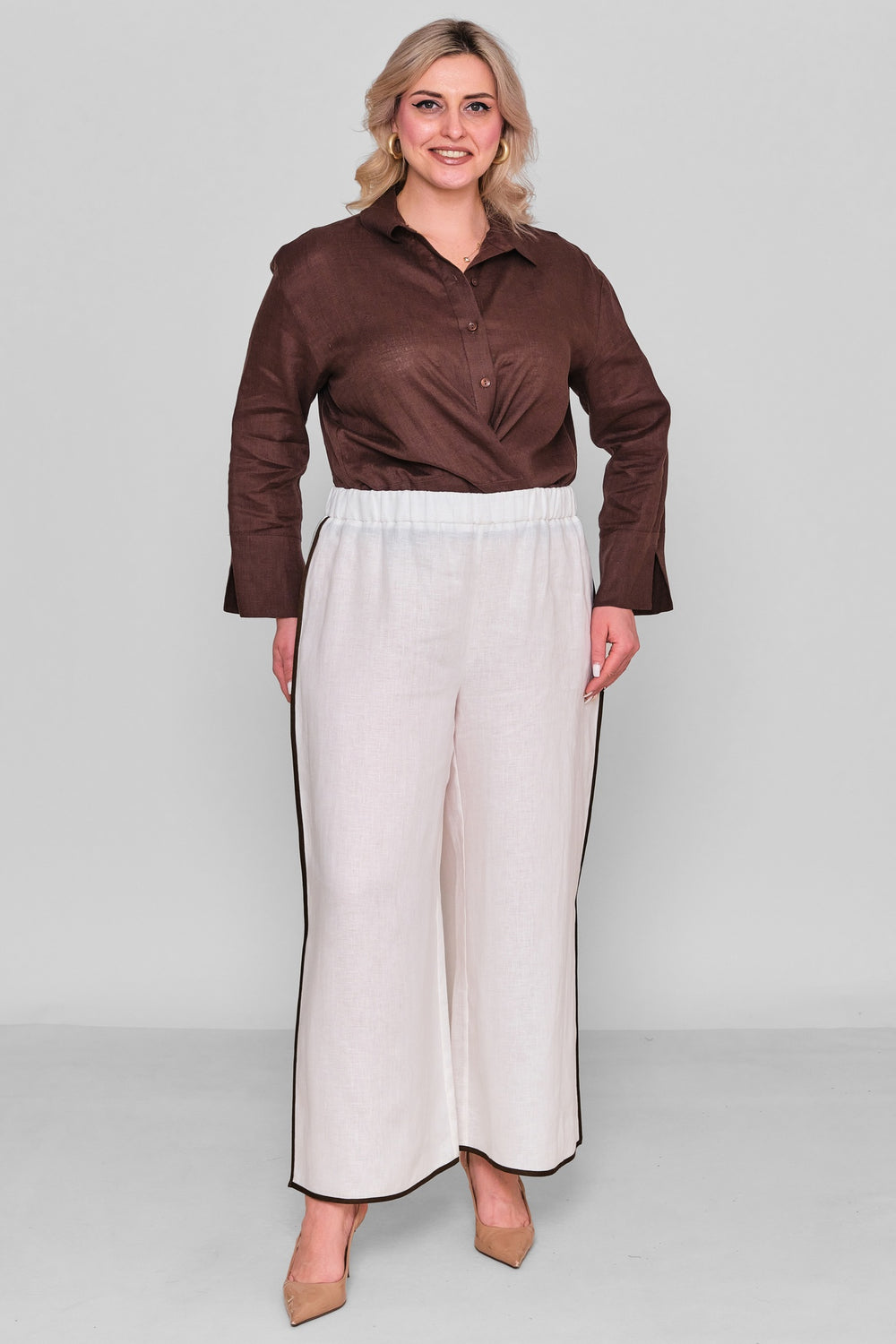 Laluce - Plus Size Trousers (L2.Y26.PNT.2P242) - 8690200182860