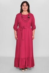Dress Port - Plus Size Dress (DSP26Y5761) - 8690200185588