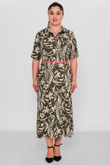 Dress Port - Plus Size Dress (DSP26Y5766) - 8690200191466