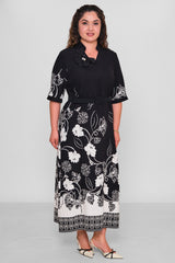 Dress Port - Plus Size Dress (DSP26Y5767) - 8690200191473