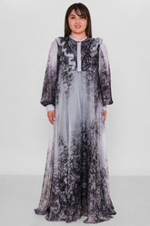 Nupel Line - Plus Size Dress (NPL26Y5165BB) - 8690200192258
