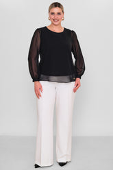Ksas - Plus Size Blouse (KSAS13705) - 8690200193309