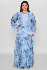 Nupel Line - Plus Size Dress (NPL26Y5168BB) - 8690200194177
