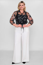 Myraang - Plus Size Blouse (MRG26Y08-8433) - 8690200194979