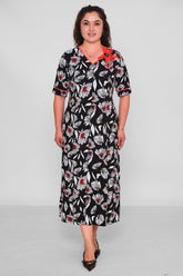 Dress Port - Plus Size Dress (DSP26Y5778) - 8690200196164