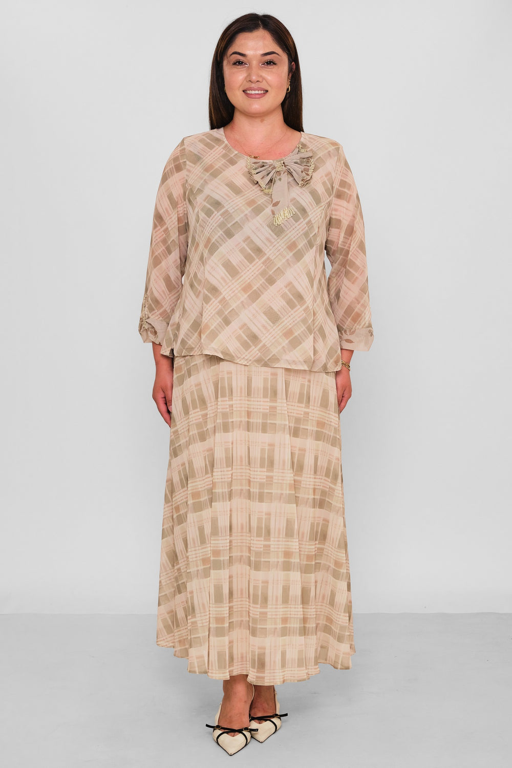 Gumanize - Plus Size Suit (GMZTK612-8236) - 8690200196539