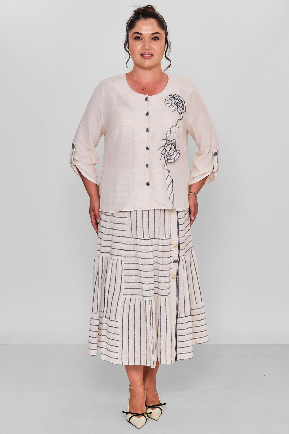 Gumanize - Plus Size Suit (GMZTK481-8328) - 8690200197338