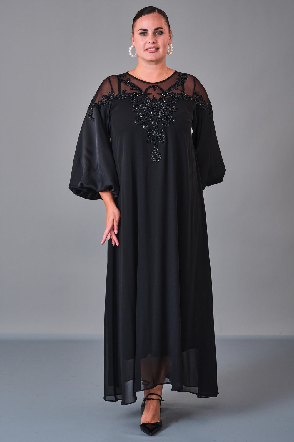 Dress Port - Plus Size Dress (DSP27K5806) - 8690200210815