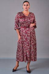 Dress Port - Plus Size Dress (DSP27K5808) - 8690200210846