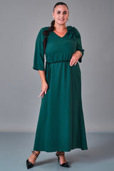 Dress Port - Plus Size Dress (DSP27K5821) - 8690200217012