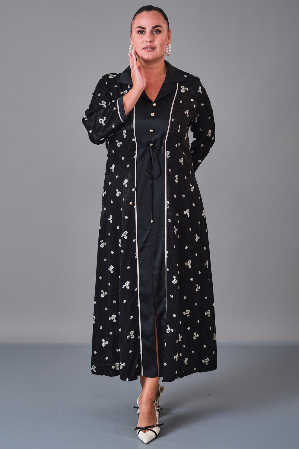 Dress Port - Plus Size Dress (DSP27K5823) - 8690200217043