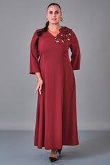 Dress Port - Plus Size Dress (DSP27K5825) - 8690200217098