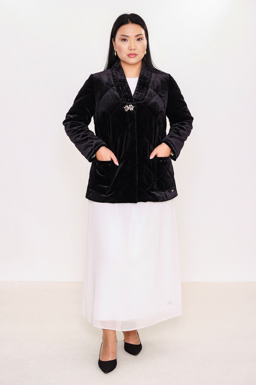 Ksas - Plus Size Coat (KSASEH-46) - 8690202506947