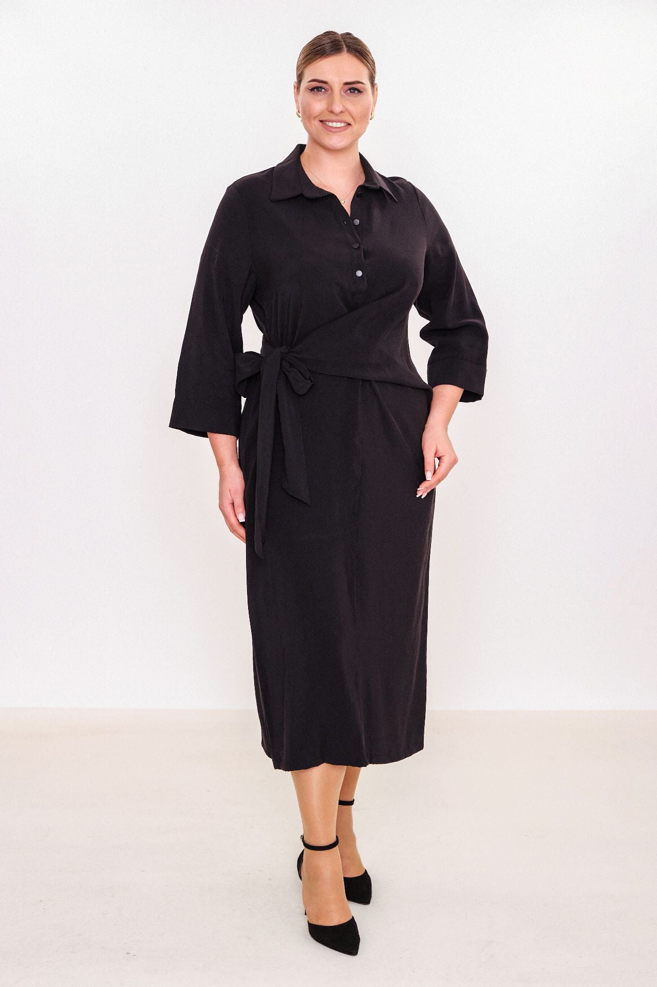 Ebberro - Plus Size Dress (EBR25K25939BB) - 8690200028038