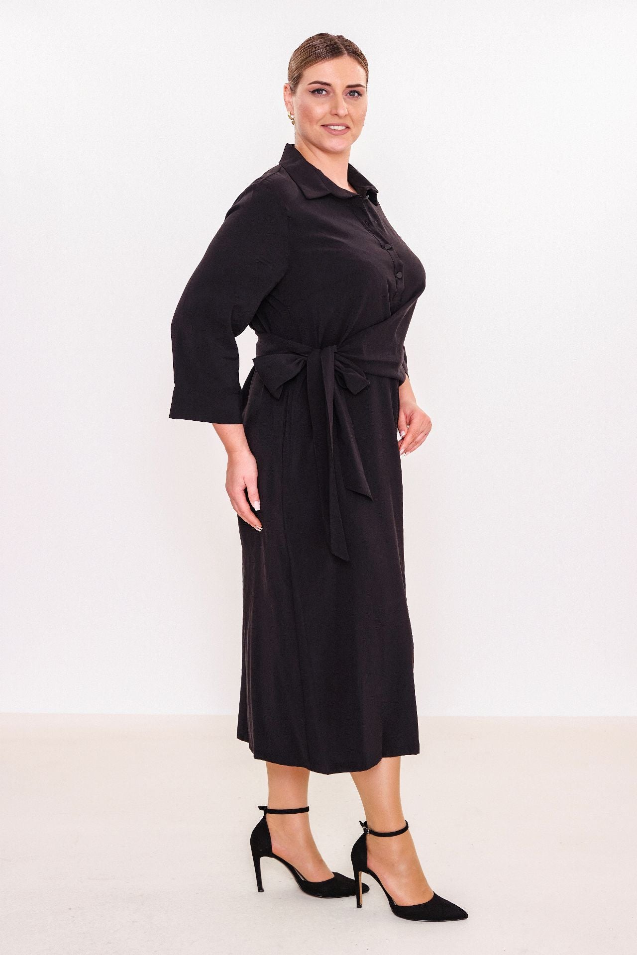 Ebberro - Plus Size Dress (EBR25K25939BB) - 8690200028038