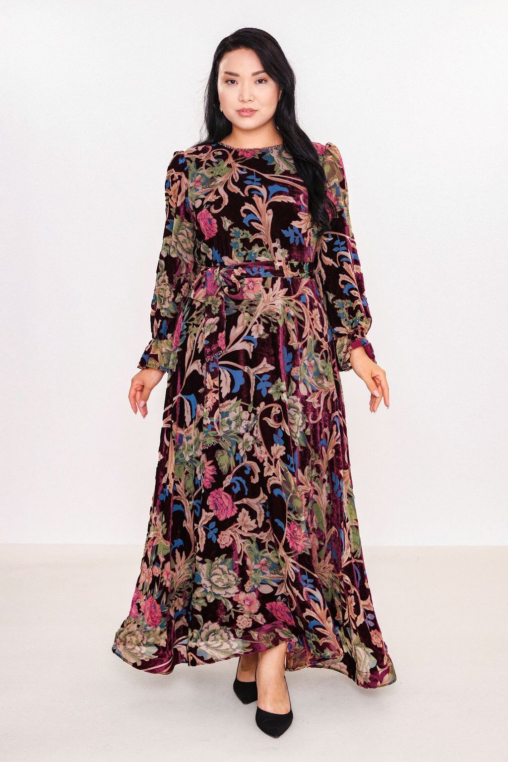 Ksas - Plus Size Dress (KSASEL-1024) - 8690200036507