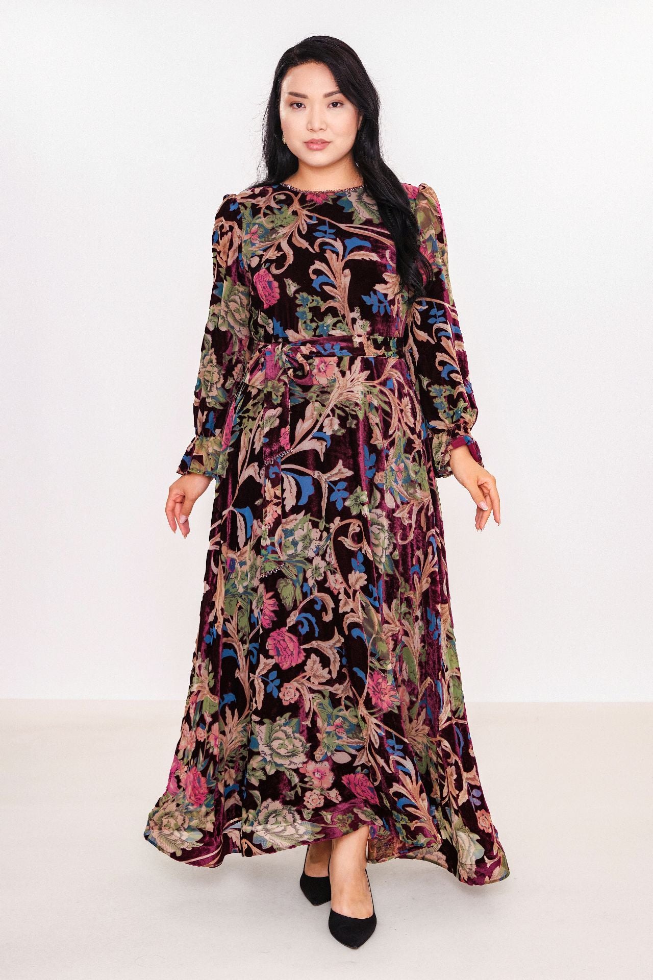 Ksas - Plus Size Dress (KSASEL-1024) - 8690200036507