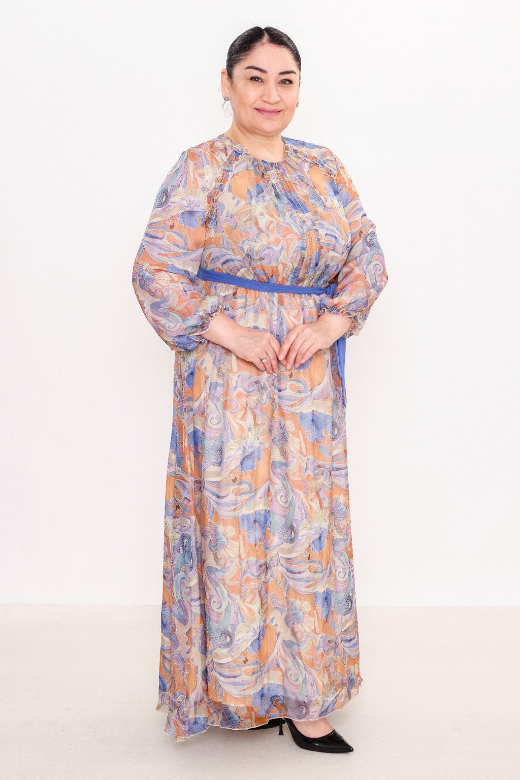 Ksas - Plus Size Dress (KSASEL-1006) - 8690200038709