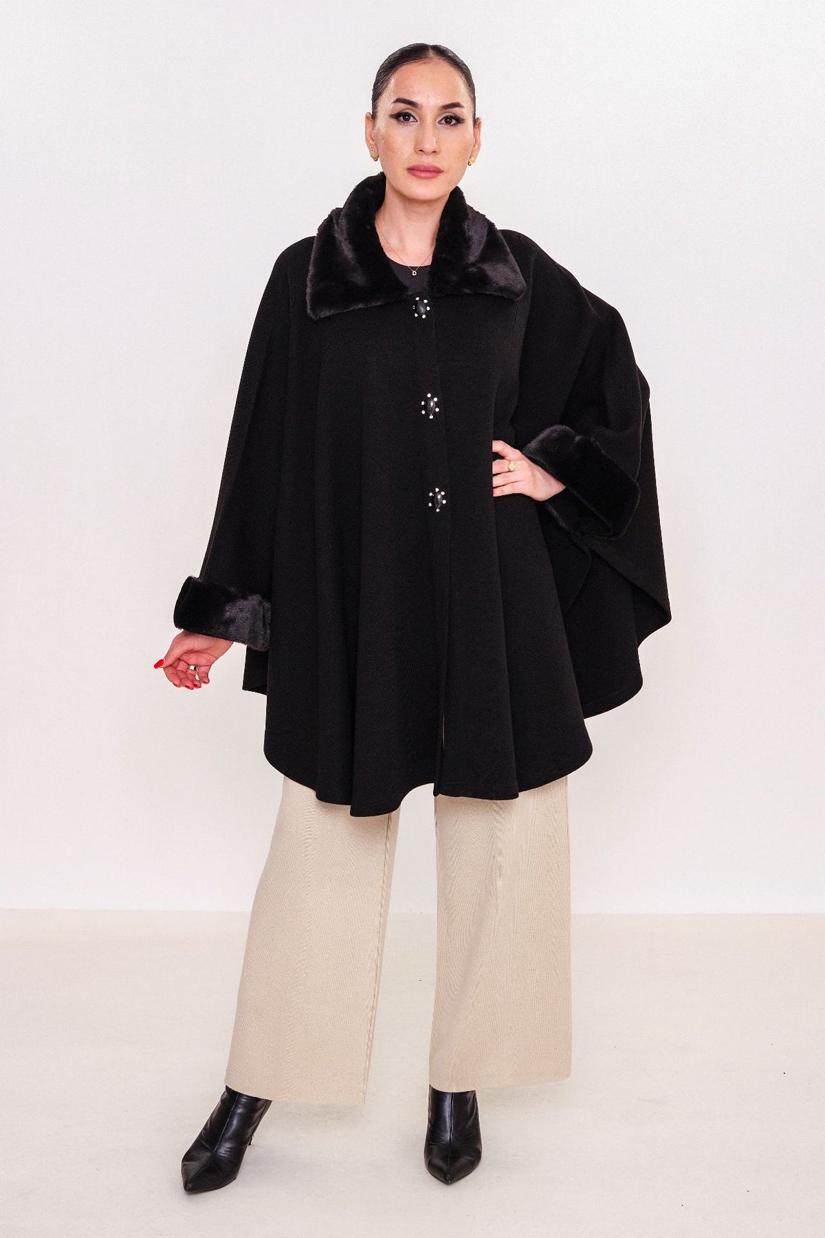 Hey tri̇ko - Regular Size Cape (HEY25K604) - 8690200041297