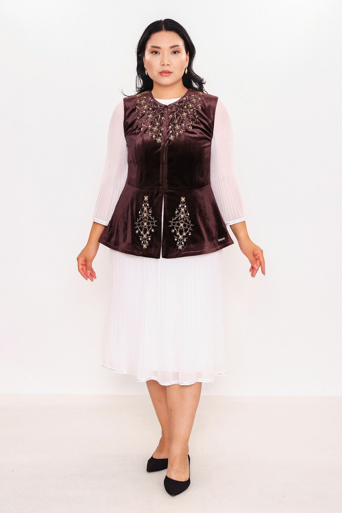 Ksas - Plus Size Waistcoat (KSAS4167)