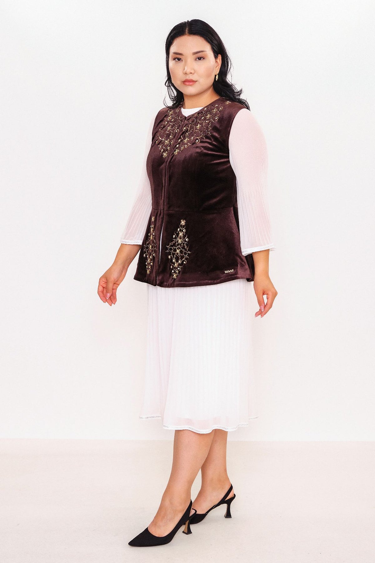 Ksas - Plus Size Waistcoat (KSAS4167)