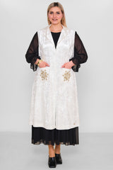 Ksas - Extended Plus Size Cardigan (KSAS4166-1) - 8690200053986