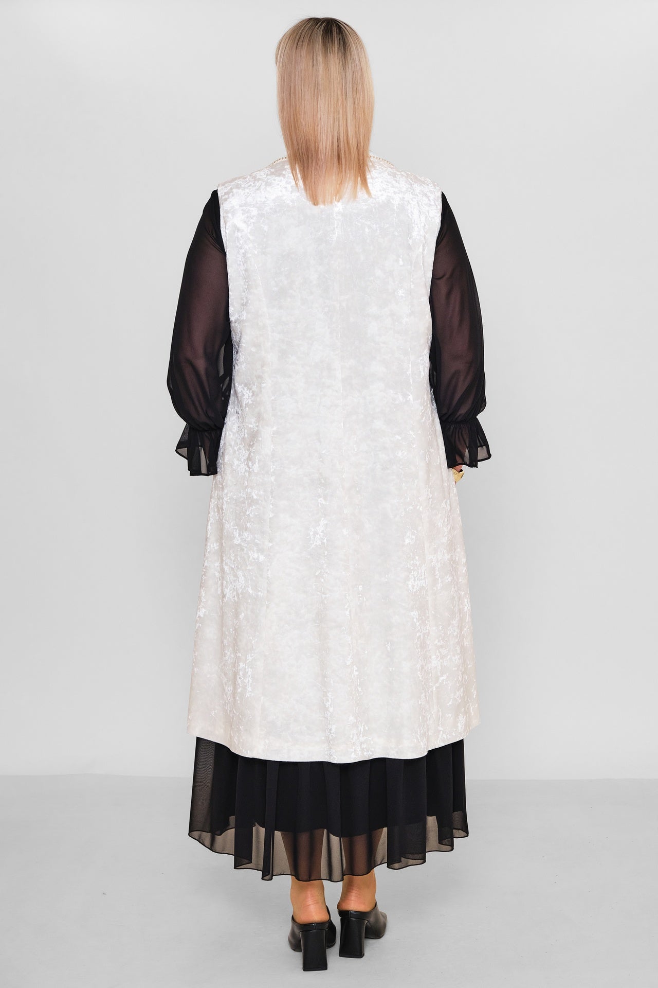 Ksas - Extended Plus Size Cardigan (KSAS4166-1) - 8690200053986