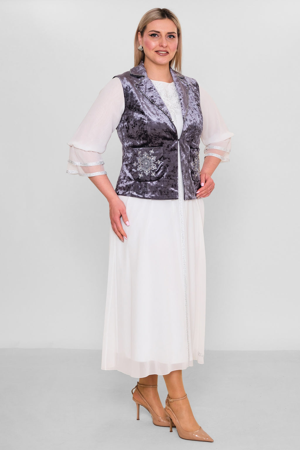 Ksas - Plus Size Waistcoat (KSAS4131) - 8690200055256