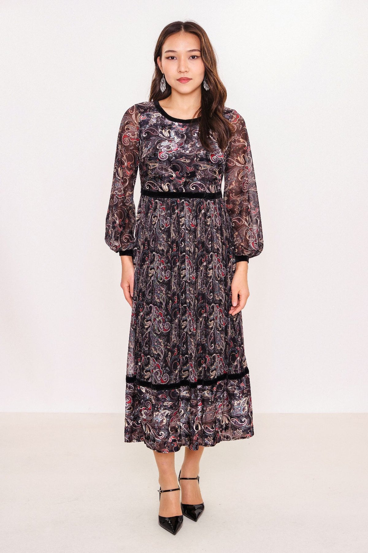 Ksas - Plus Size Dress (KSAS31552-K) - 8690200062636
