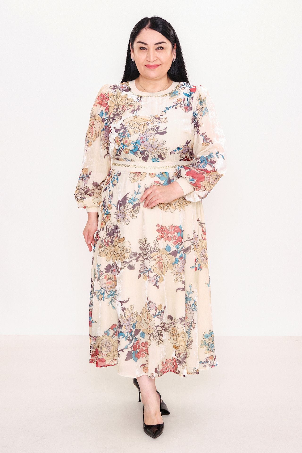 Ksas - Plus Size Dress (KSAS32374) - 8690200065125