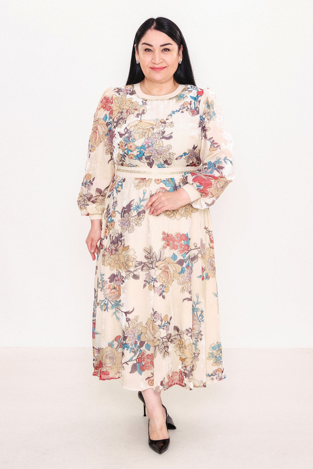 Ksas - Plus Size Dress (KSAS32374) - 8690200065125