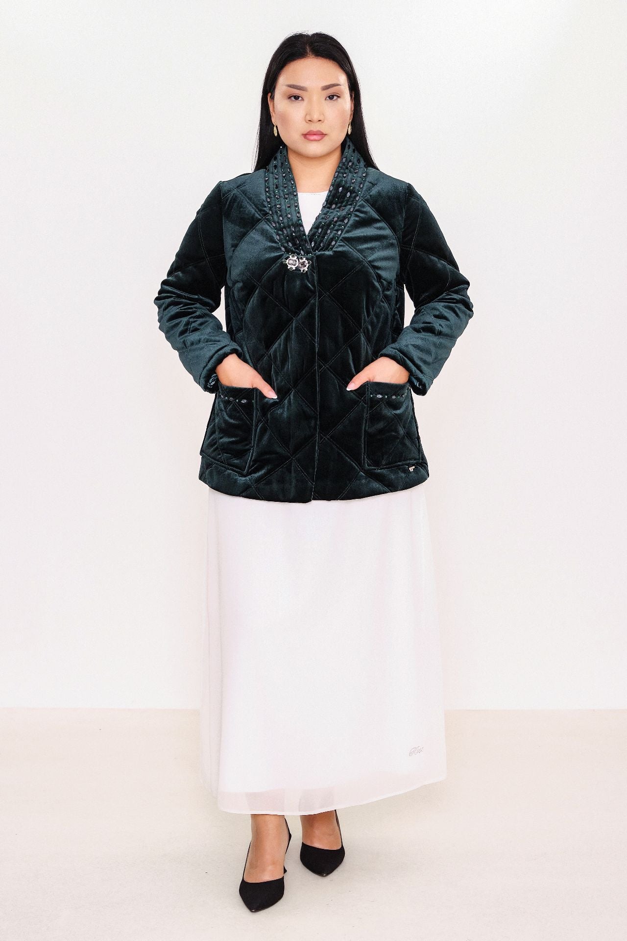 Ksas - Plus Size Coat (KSASEH-46) - 8690200068645