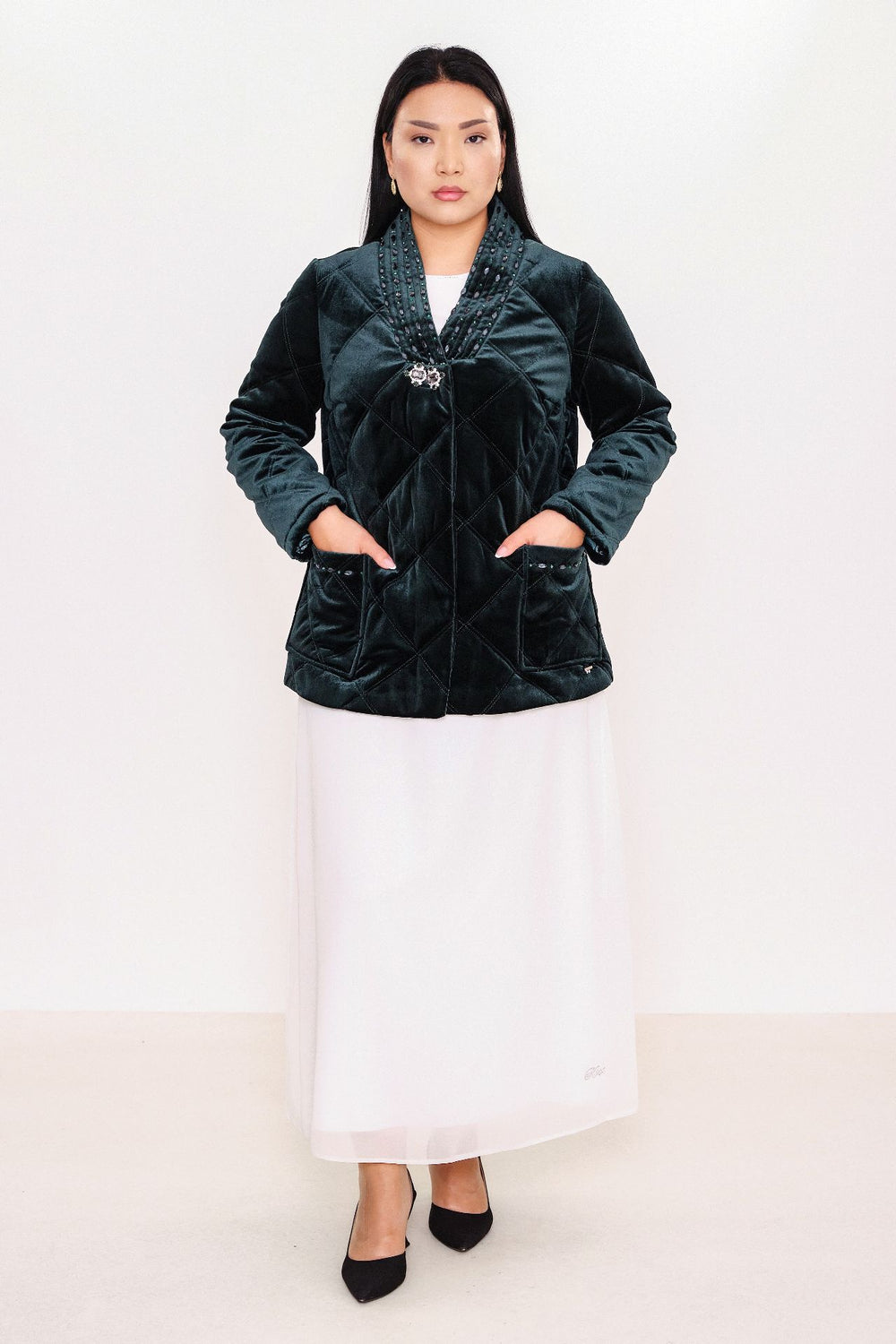 Ksas - Plus Size Coat (KSASEH-46) - 8690200068645