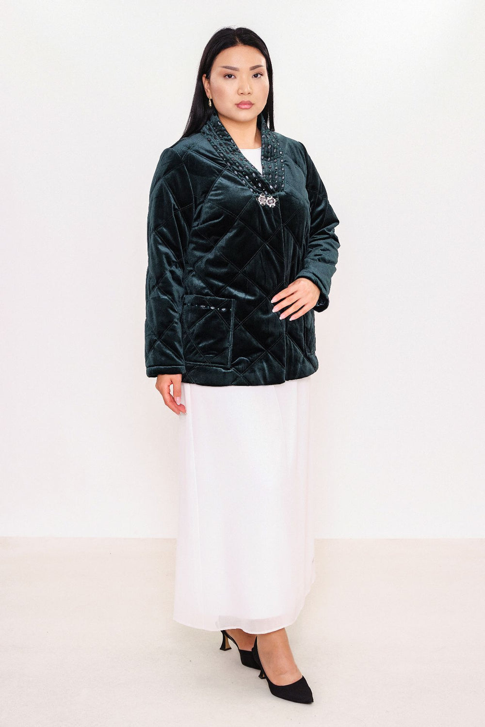 Ksas - Plus Size Coat (KSASEH-46) - 8690200068645