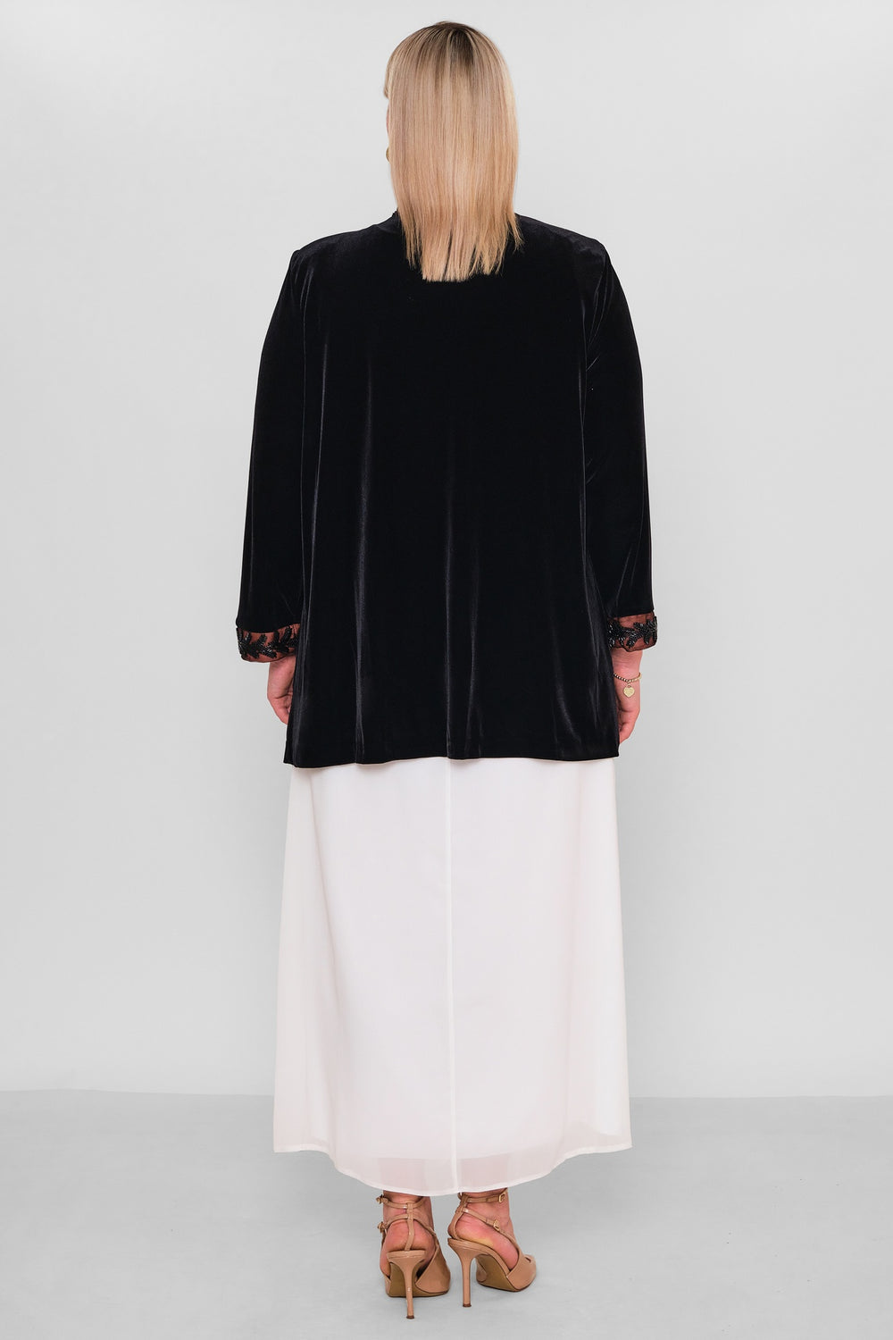 Ksas - Extended Plus Size Cardigan (KSAS4087-1) - 8690200074783